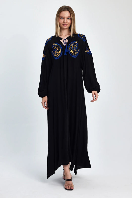 Oriental Breeze Nakış Detaylı Elbise
